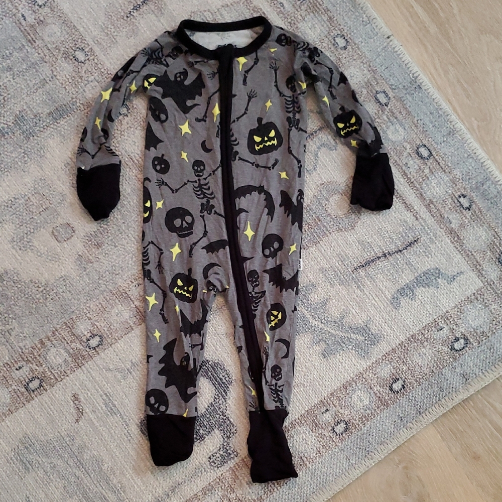 Little Sleepies Baby Halloween Pajamas Viscose from Bamboo Sz0-3m